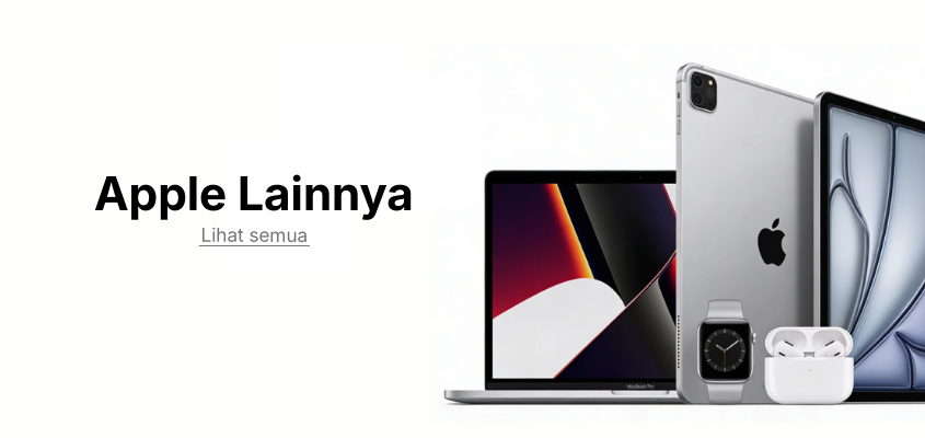 Koleksi iPad, MacBook, dan produk Apple lainnya